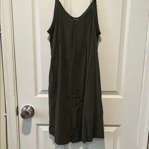 Torrid Olive Green Slip Dress